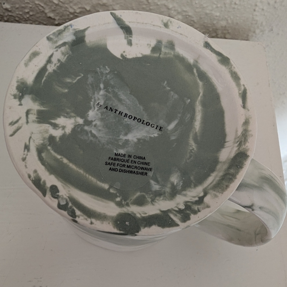 Anthropologie Marbled 'H' Monogram Mug - Picture 5 of 7